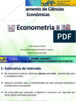 Aula Cap 5 - Regressão Duas Variaveis - Revisão