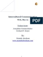 Intercultural Comunication and Management Reflective Report