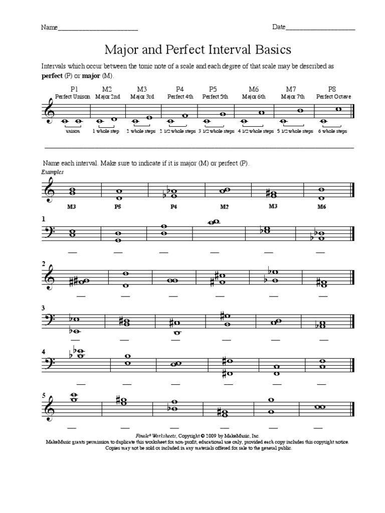 Intervals | PDF | Interval (Music) | Copyright