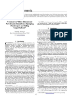 Comment on _Three-Dimensional Aerodynamic Simulations of Jumping Paratroopers and Falling Cargo Payloads