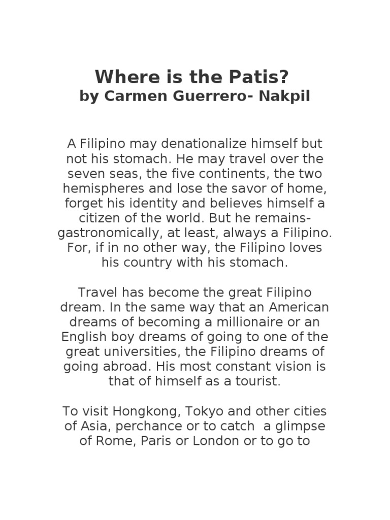 Where is the Patis Cuisine Cooking