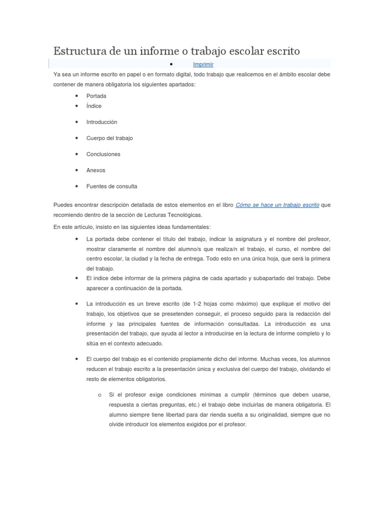 Estructura de Un Informe | PDF | Información | Red mundial