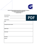 Borang Penilaian Pembentangan Proposal - 2013