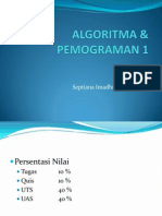ALGORITMA & PEMOGRAMAN 1