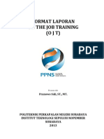 Format Laporan OJT 2013