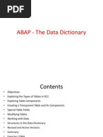 03 - ABAP - The Data Dictionary