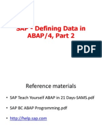 05 - SAP - Defining Data in ABAP Part2
