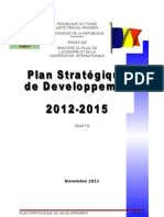 Plan Stratégique de Développement (PSD) 2012 - 2015, République Du Tchad (Novembre 2012) - DRAFT 8