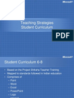 Teaching Strategies Student Curriculum