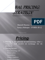 Global Pricing Strategy