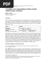 Download Variability and Compounding of Affixes in Hehe Animal Names Tanzania by Martin Walsh SN13991282 doc pdf