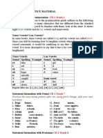 Exercises of Listening Practice Material