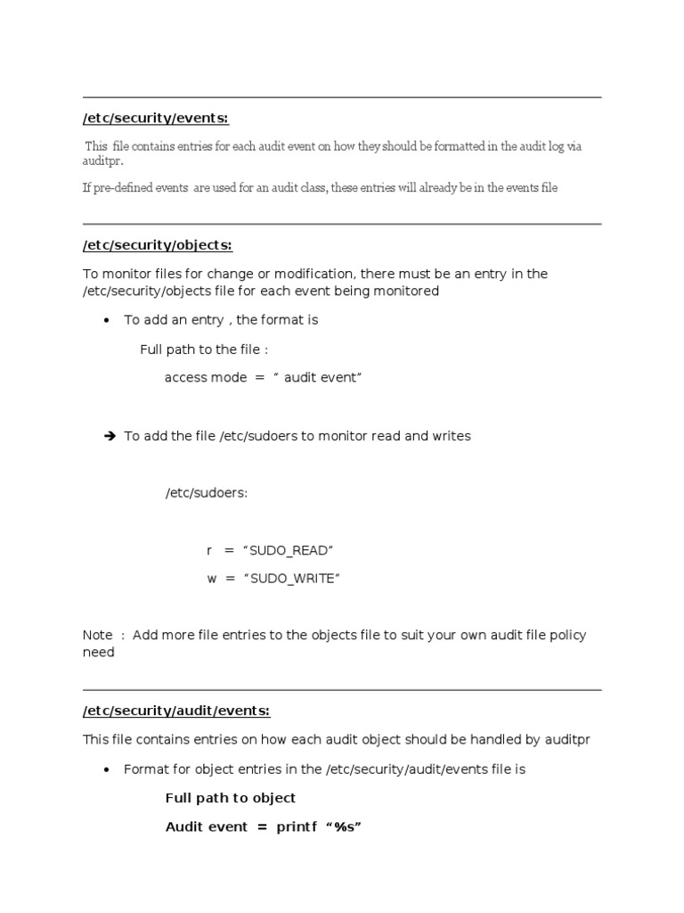 Audit Configuration and Monitoring Guide | PDF