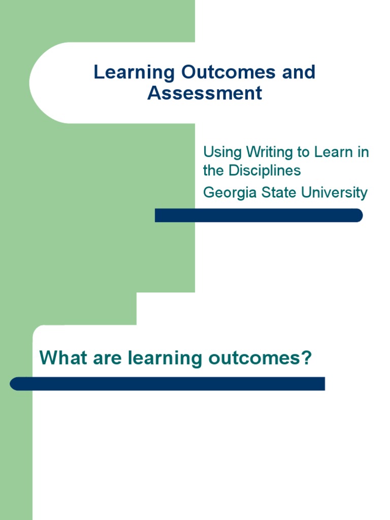 Problem solving learning outcomes picture