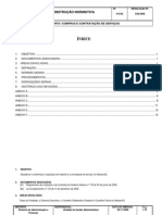 IN 015-06 Compras e Contratação de Serviços - COM ÍNDICE