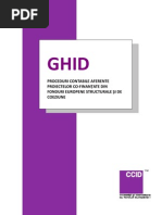 Ghid Proceduri Contabile Aferente Proiectelor Cofinantate Din Fonduri Europene