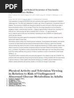 Physical Activity and Reduced Occurrence of Non-Insulin-Dependent Diabetes Mellitus