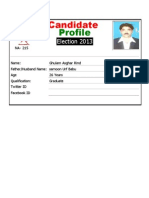 Interior Sindh Provincial Assembly - Candidates Profiles For Election 2013