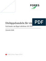 Policy Paper - Utsläppshandeln Får Vingar