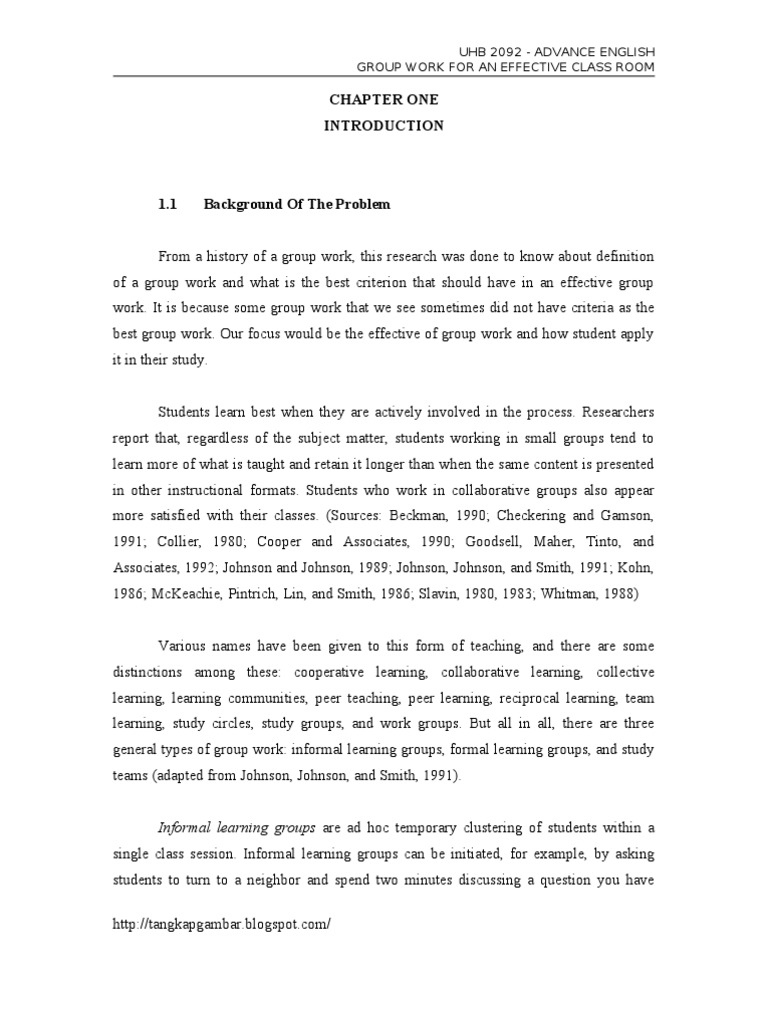 Effective Group Work in Classrooms | PDF | Social Group | Teachers