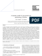 Un modelo dinámico de crecimiento de los cultivos y la partición de la biomasa