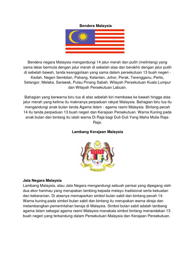 Bendera Malaysia N Negeri2 Complete  PDF
