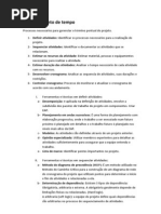 Gerenciamento de Tempo