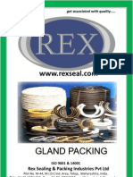REX - Gland Packing (Mechanical Seal) - PTFE, Aramid, GFO, Gore, Graphite, Cotton, Kelvar