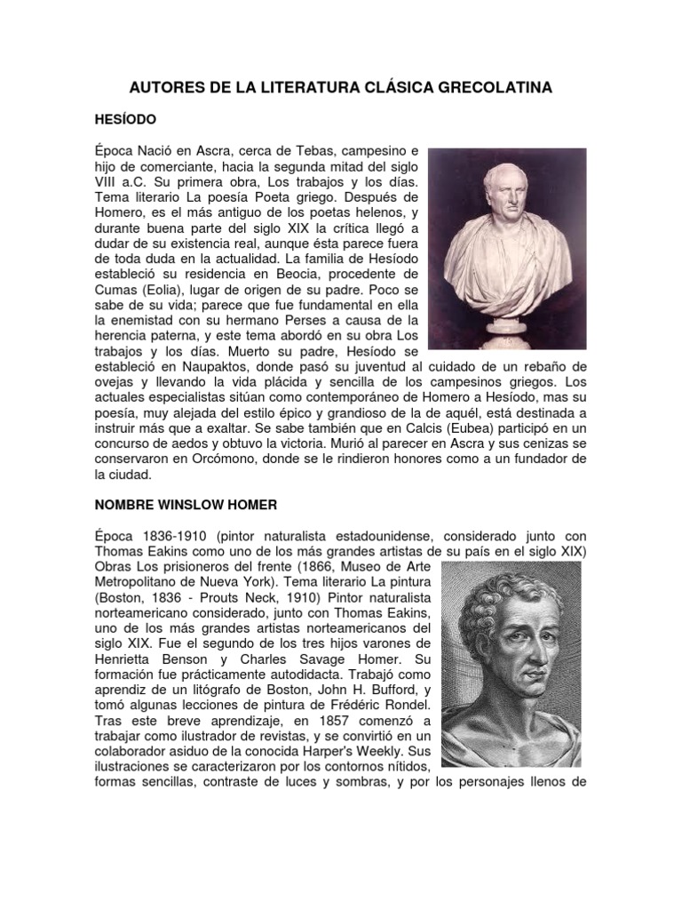 AUTORES DE LA LITERATURA CLÁSICA GRECOLATINA Esquilo