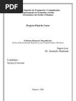 Download O Sistema Bancrio Moambicano Efeitos da Reestruturao Bancria na sua competitividade e eficincia by Soraya SN13996162 doc pdf