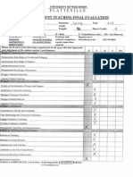 Pre-Student Teachding Final Evaluation