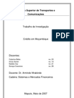 Credito À Economia Moçambicana