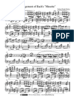 Arrangement of Bach's Musette