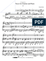 Four Pieces For Clarinet & Piano