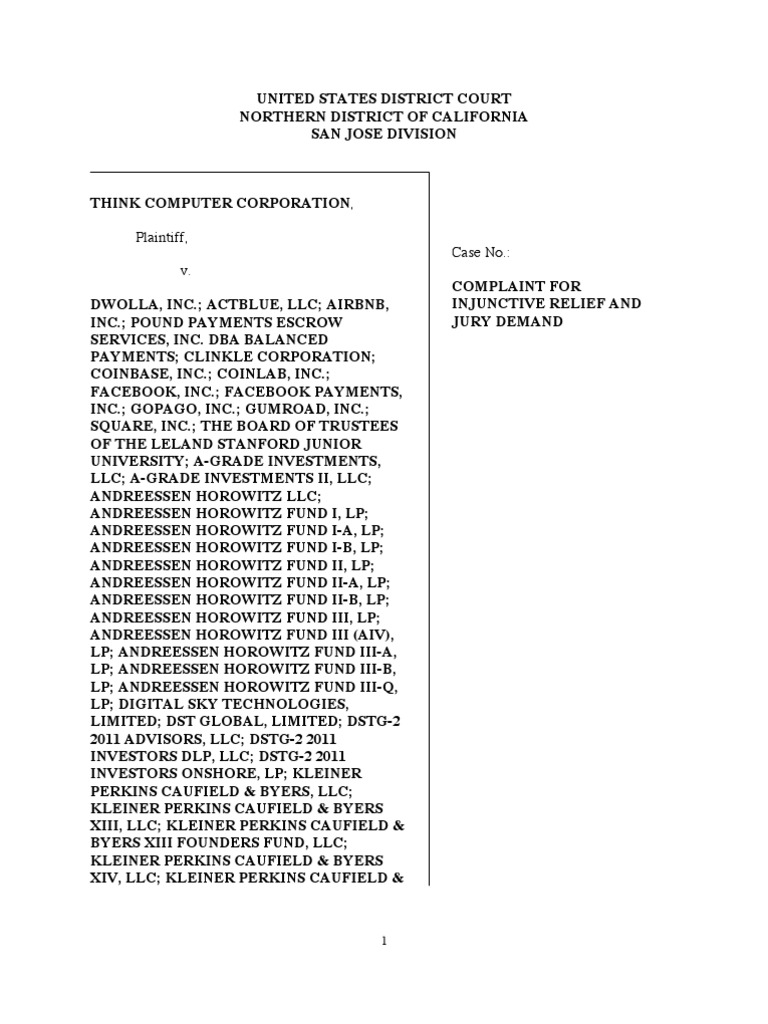 Aaron Greenspan Lawsuit | PDF | Y Combinator (Company) | Limited Partnership