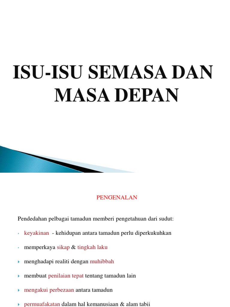 Sk Isu-Isu Semasa Masa Depan | Pdf