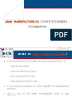 Lean Manufacturing: Competitiveness Programme