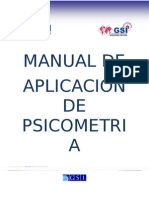 Manual de Aplicacion de Psicometria