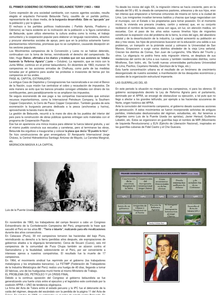 El Primer Gobierno de Fernando Belaunde Terry