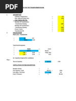 Vevtilation Calculation for the Transformer Room