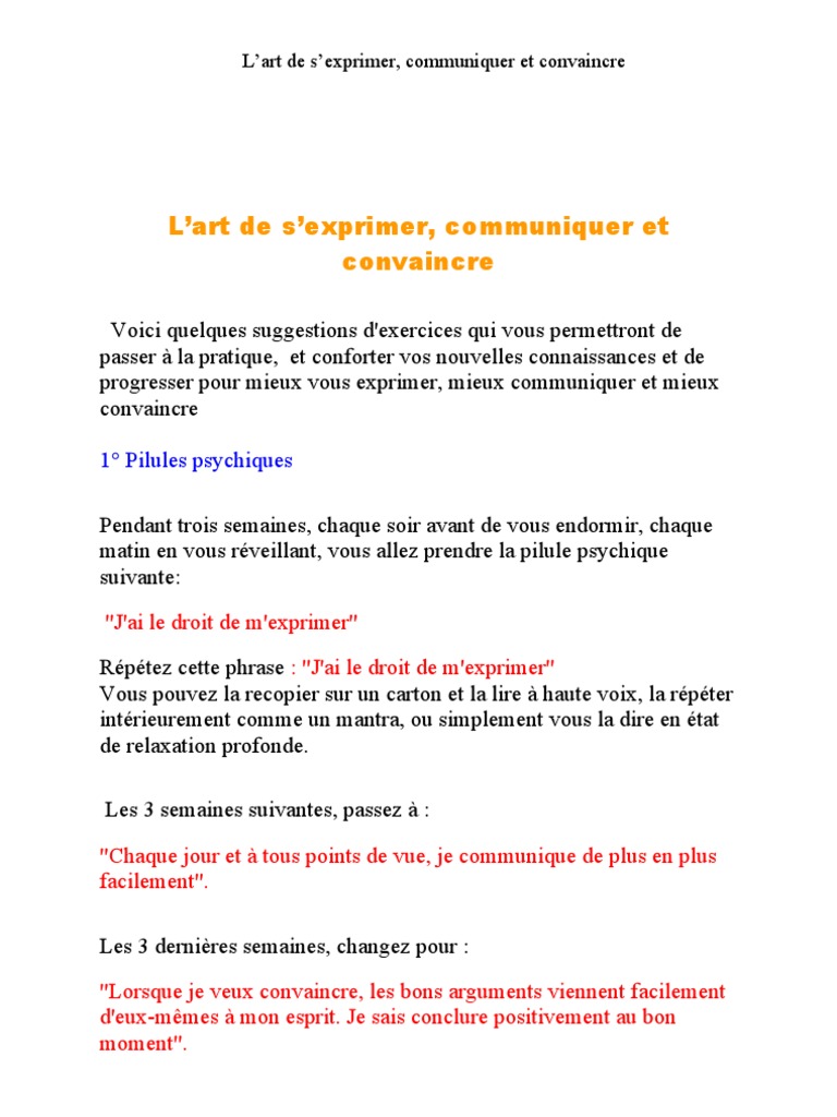L Art De S Exprimer Communiquer Et Convaincre Rhetorique La Communication