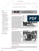Air Content Loss in Pump