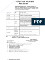 B.Ed - Date Sheet: Time. 1.30p.m. Day and Date Paper Title of The Course