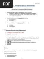 Tema 5. Psicopatología del pensamiento
