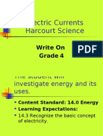 Electric Currents Harcourt Science: Write On Grade 4