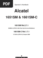 Operator's Handbook Alcatel 1661SM-C 2.5 Gbits Compact AddDrop Multiplexer