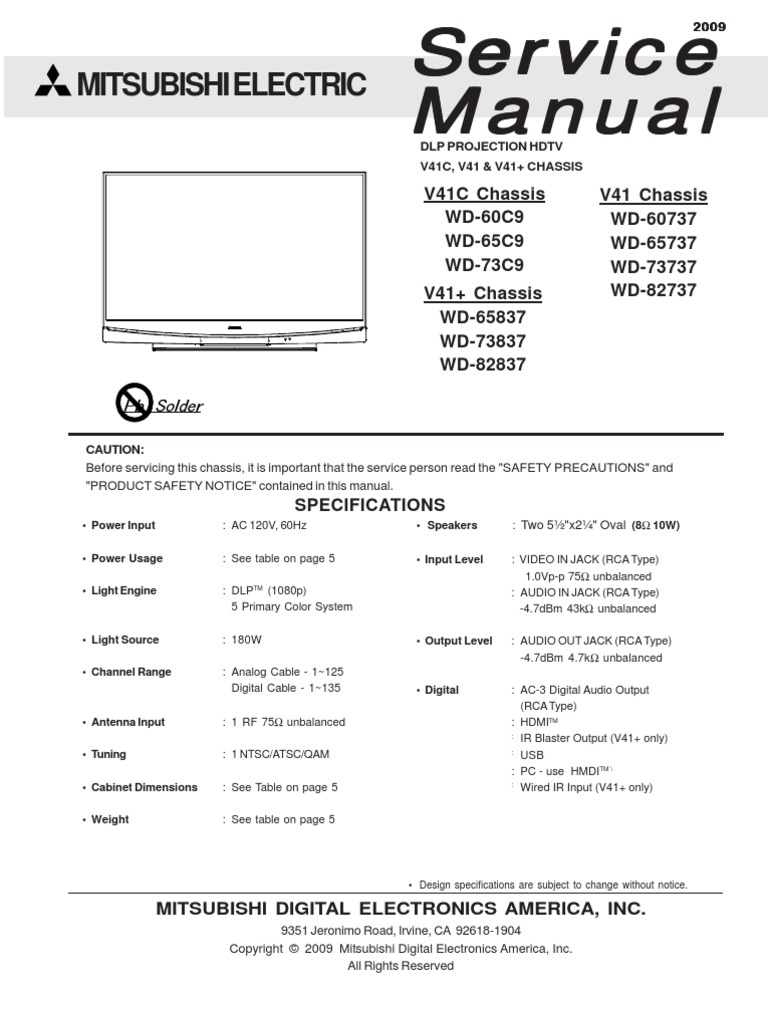 Mitsubishi service manual
