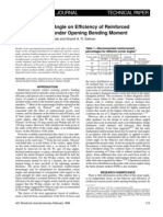 Effect of Corner Angle on Efficiency of Reinforced Concrete Joints Under Opening Bending Moments