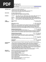 Randy Pang Resume