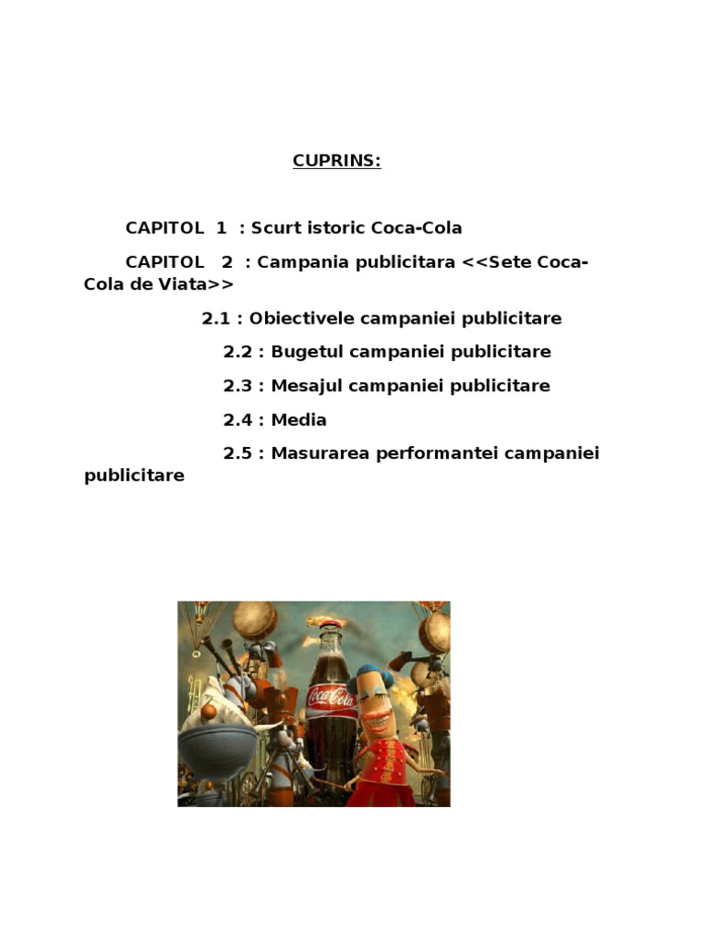 Studiu de Piata Coca Cola PDF